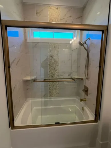 Bathtub sliding door