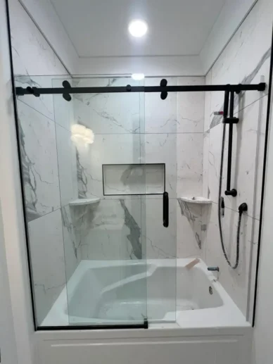 Bathtub sliding door